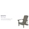 Flash Furniture Gray Poly Resin Adirondack 4 Pk 4-JJ-C14501-LTG-GG - alternate 4